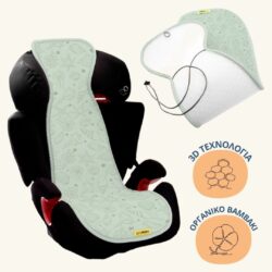 Aeromoov Αντι-ιδρωτικό κάλυμμα Air Layer 15-36kg για κάθισμα αυτοκινήτου - Group 2 Seashell Olive - Image 3