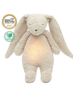 Moonie 2.0: Επαναφορτιζόμενο βοήθημα ύπνου με ηχογράφηση & αισθητήρα κλάματος – Οργανικό βαμβάκι Sand Bunny