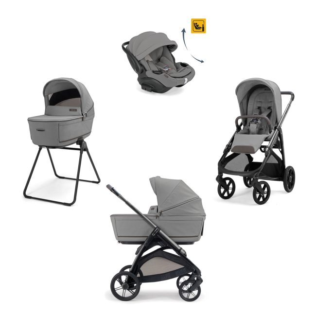 KA62T0CLG-650x650 Inglesina Σύστημα μεταφοράς Aptica Quattro 2026 χρώμα Crystal Grey με σκελετό Litio Black και παιδικό κάθισμα αυτοκινήτου Darwin Recline EVO - Image 1