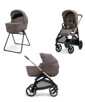 Inglesina Σύστημα μεταφοράς Aptica Duo 2026 χρώμα  Essence Mokka με σκελετό Litio Black