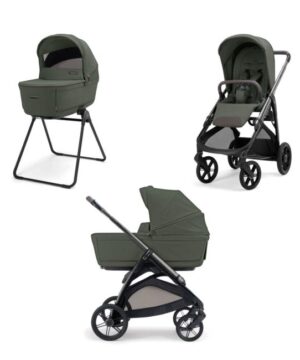 Inglesina Σύστημα μεταφοράς Aptica Duo 2026 χρώμα Ivy Green με σκελετό Litio Black