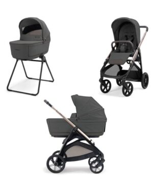 Inglesina Σύστημα μεταφοράς Aptica Duo 2026 χρώμα Sapphire Blue με σκελετό Litio Black