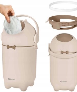 Lionelo Purebin Κάδος για Πάνες Αεροστεγής & Άοσμος Beige Sand