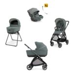 Inglesina Πολυκαρότσι 3 σε 1 Electa 2026 Quattro Darwin Recline Evo Studio Grey  / Iron Black