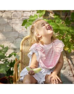 Elodie Details Παιδική Σαλιάρα Με Τσέπη Ροζ - Image 2