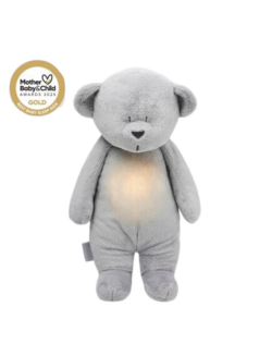 Moonie 2.0: Επαναφορτιζόμενο βοήθημα ύπνου με ηχογράφηση & αισθητήρα κλάματος Silver Bear