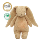 Moonie 2.0: Επαναφορτιζόμενο βοήθημα ύπνου με ηχογράφηση & αισθητήρα κλάματος – Οργανικό βαμβάκι Cappuccino Bunny