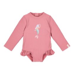 Little Dutch Ολόσωμο μακρυμάνικο μαγιό με βολάν Dreamy Pink 3-4 Ετών