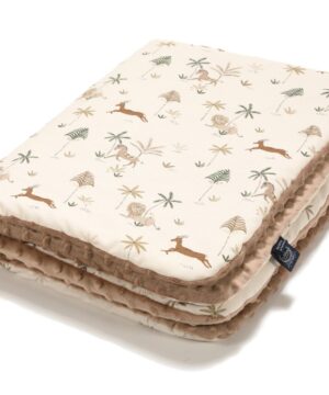 La Millou Βρεφικη Κουβερτα Little Savannah – Mocca 100x80cm