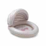 Swim Essentials Φουσκωτή Πισίνα Μωρού με σκίαστρο 100 εκ - "Beige Cozy Hearts"