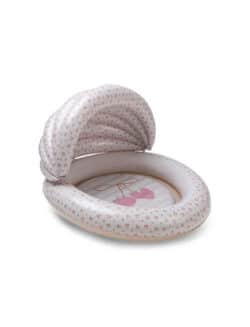 Swim Essentials Φουσκωτή Πισίνα Μωρού με σκίαστρο 100 εκ - "Beige Cozy Hearts"