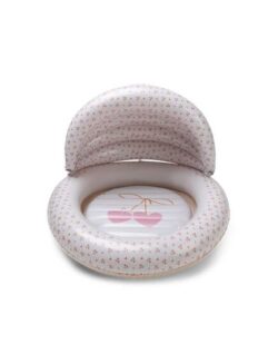 Swim Essentials Φουσκωτή Πισίνα Μωρού με σκίαστρο 100 εκ - "Beige Cozy Hearts" - Image 2