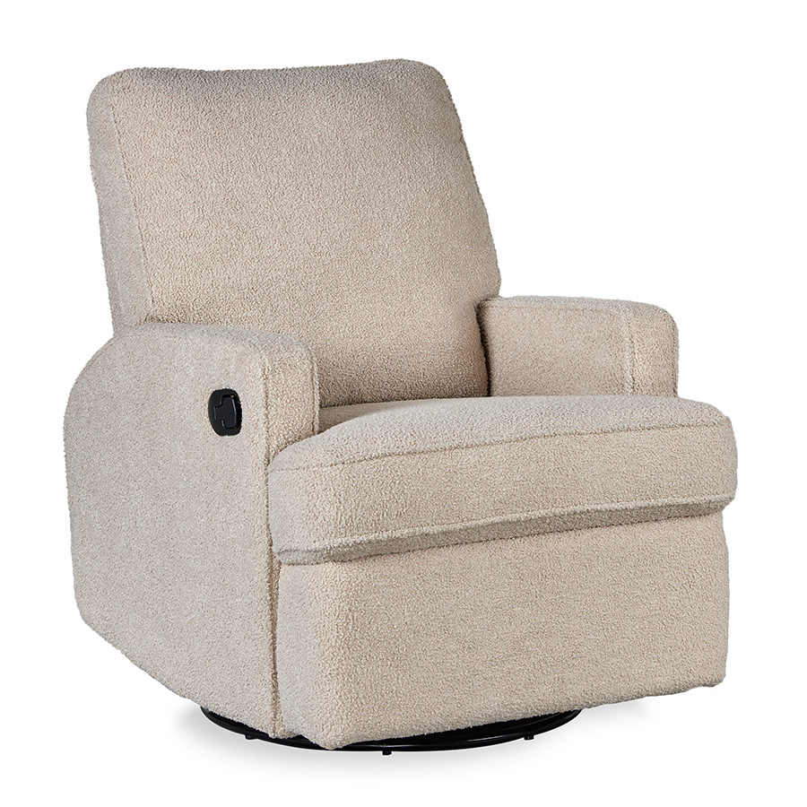 00-recliner-1 QUAX ΠΟΛΥΘΡΟΝΑ SWIVEL & GLIDING TEDDY TAUPE - Image 1