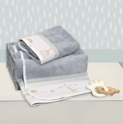 Σετ πετσέτες 2 τεμ 100% βαμβάκι 450 γρμ/τμ 30x50 & 70x120 Design 501 Sophie La Girafe - Image 6