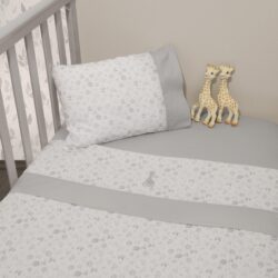 Σεντόνια Κούνιας Σετ 3τεμ.110x170 με Λάστιχο Design 507 SOPHIE LA GIRAFE - Image 2