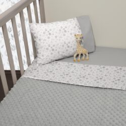 Minky Κουβέρτα Κούνιας Διπλής Όψης 100x150 Des.507 SOPHIE LA GIRAFE - Image 2