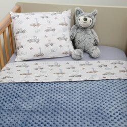 Minky ΝEW Κουβέρτα Κούνιας Διπλής Όψης 100x150 Des.421 Oliver Baby - Image 2