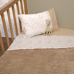 Minky ΝEW Κοτλέ Κουβέρτα Κούνιας Διπλής Όψης 100x150 Des.506 SOPHIE LA GIRAFE - Image 6