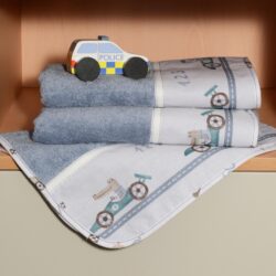 Σετ πετσέτες 2 τεμ 100% βαμβάκι 450 γρμ/τμ 30x50 & 70x120 Design 421 Oliver Baby - Image 2