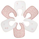 Trois Kilos Sept Σετ 6 Σαλιαρών 22x30cm - Pink Flower