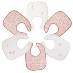 Trois Kilos Sept Σετ 6 Σαλιαρών 22x30cm - Pink Flower