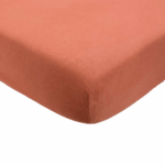 Trois Kilos Sept Κατωσέντονο Με Λάστιχο Μακώ Jersey Τερακότα 70x140cm