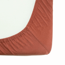 Trois Kilos Sept Κατωσέντονο Με Λάστιχο Μακώ Jersey Τερακότα 70x140cm - Image 2