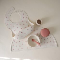 Σετ 2 Εκπαιδευτικά Κουταλάκια Σιλικόνης Rose/Soft Lilac - 2 Pack - Mushie - Image 7
