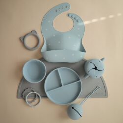 Mushie Θήκη για Πιπίλες Σιλικόνης Powder Blue - Image 5