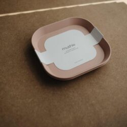 Σετ 2 Τετράγωνα Πιάτα PP Blush - Mushie - Image 6