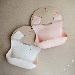 Σαλιάρα Σιλικόνης Powder Pink Confetti - Mushie - Image 5