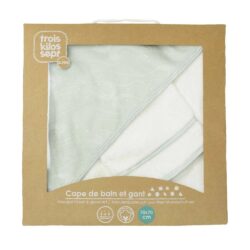 Trois Kilos Sept Μπουρνούζι 75x75cm & Γάντι Nova - Image 4