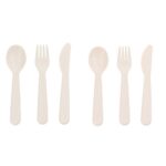 Tutete Σετ 6 τεμ. Κουτάλι-Μαχαίρι-Πηρούνι - Μπεζ