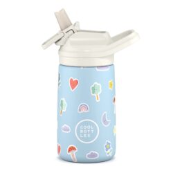 Cool Bottles Ανοξείδωτο παιδικό παγούρι Χρωματιστά Σύννεφα 350ml