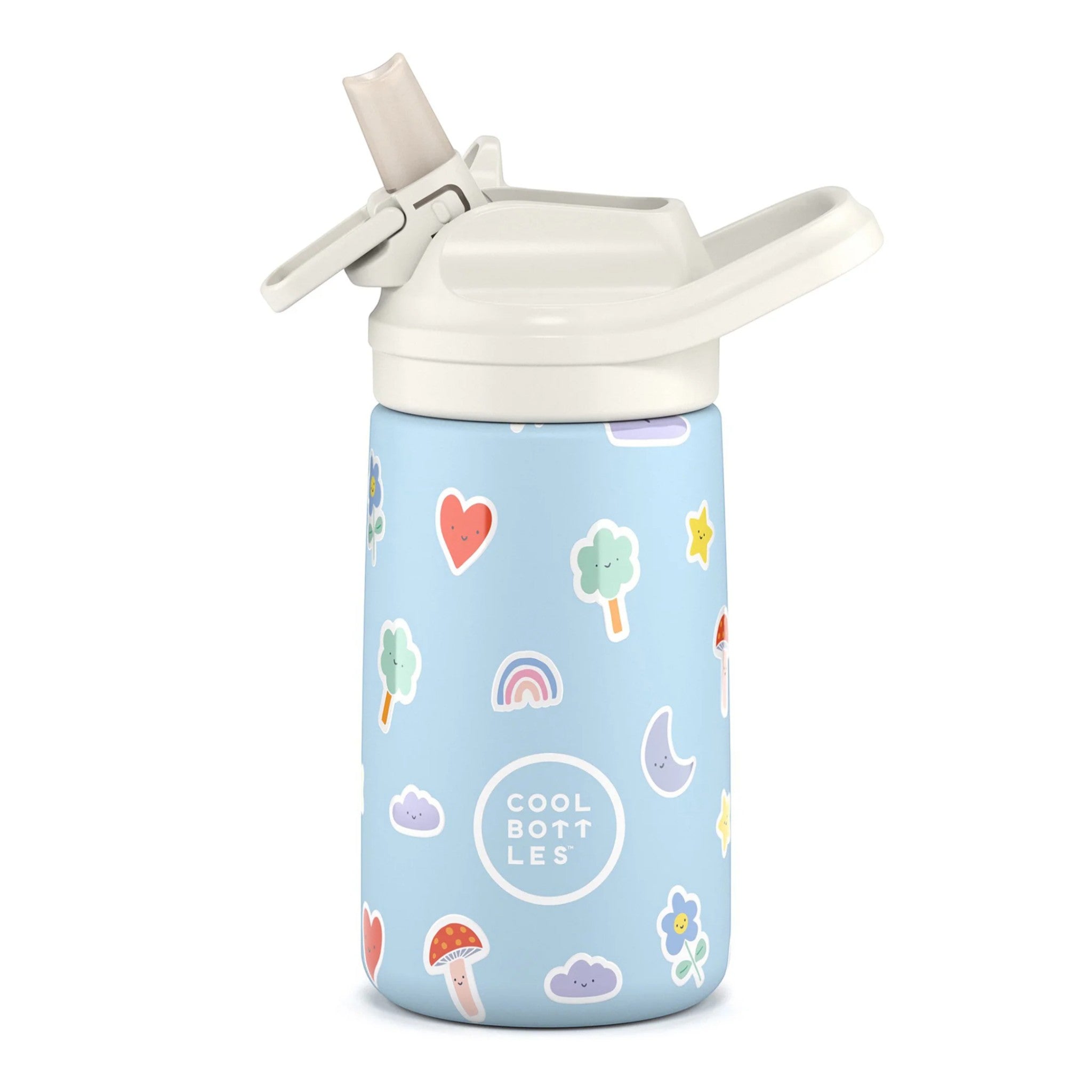 CB305133_01 Cool Bottles Ανοξείδωτο παιδικό παγούρι Χρωματιστά Σύννεφα 350ml - Image 1