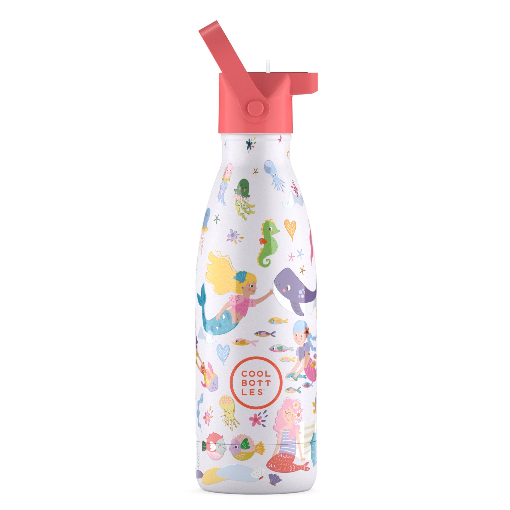 CBBK35SM_01 Cool Bottles Ανοξείδωτο παιδικό μπουκάλι Γοργόνες 350ml - Image 1