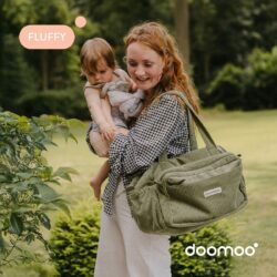 Doomoo Τσάντα Αλλαξιέρα Fluffy Diaper Bag Kakhi - Image 2