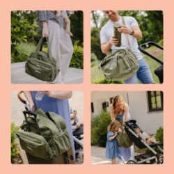 Doomoo Τσάντα Αλλαξιέρα Fluffy Diaper Bag Kakhi - Image 5