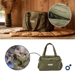 Doomoo Τσάντα Αλλαξιέρα Fluffy Diaper Bag Kakhi - Image 6
