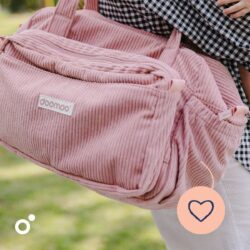 Doomoo Τσάντα Αλλαξιέρα Fluffy Diaper Bag Pink - Image 4