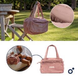 Doomoo Τσάντα Αλλαξιέρα Fluffy Diaper Bag Pink - Image 6