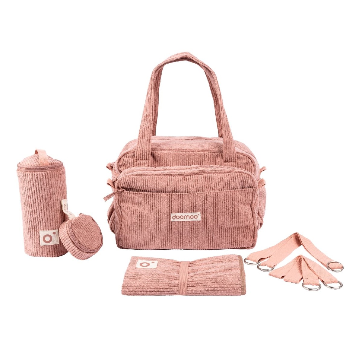 DMFY03 Doomoo Τσάντα Αλλαξιέρα Fluffy Diaper Bag Pink - Image 1