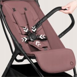 Lionelo Agia Auto Fold Καρότσι Ταξιδίου έως 22kg Pink Mauve - Image 5