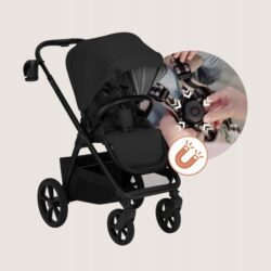 Lionelo Carmine Καρότσι Βρεφικό 3 σε 1 έως 22kg Black Onyx - Image 6
