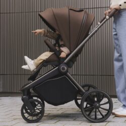 Lionelo Mika Plus Καρότσι Βρεφικό με Αναστροφή έως 22 kg Mocha Mousse - Image 4