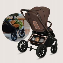 Lionelo Mika Plus Καρότσι Βρεφικό με Αναστροφή έως 22 kg Mocha Mousse - Image 10