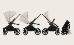 Lionelo Mika Plus Καρότσι Βρεφικό με Αναστροφή έως 22 kg Beige Sand - Image 8
