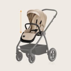Lionelo Meril Καρότσι Βρεφικό έως 22kg 3 σε 1 Beige Sand - Image 10