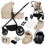 Lionelo Meril Καρότσι Βρεφικό έως 22kg 3 σε 1 Beige Sand