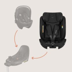 Lionelo Moxie Next i-Size κάθισμα αυτοκινήτου 40-105 cm black - Image 2